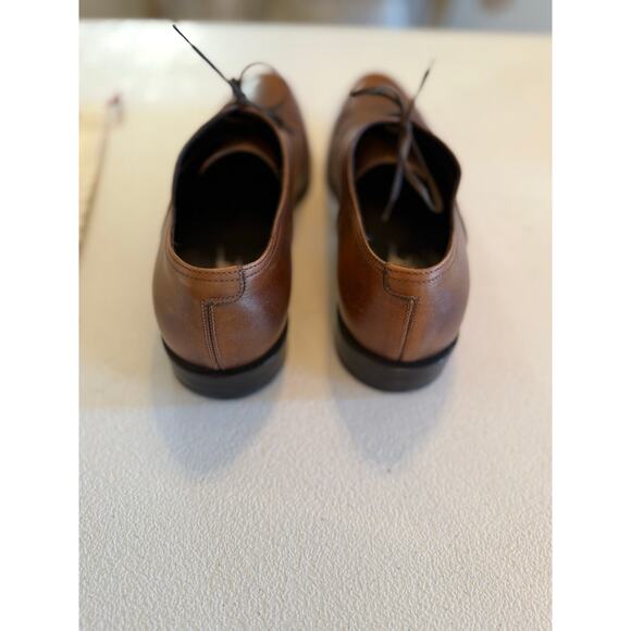Salvatore Ferragamo Studio Mens Brown Leather Made in Italy Oxford Sz 8.5D Shoes - Picture 5 of 9